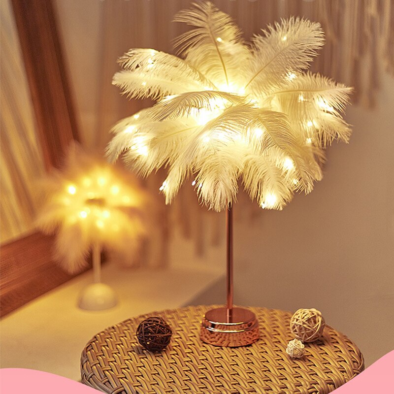 Skorter | Feather Palm Creative Table Lamp