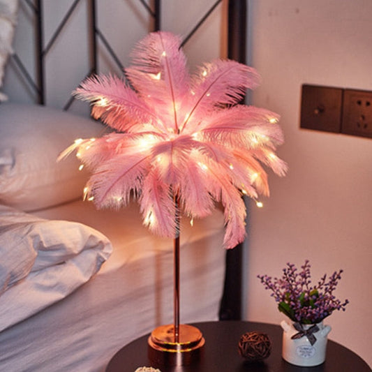 Skorter | Feather Palm Creative Table Lamp