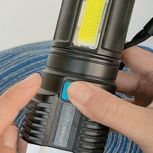 Skorter | Bright Waterproof Outdoor LED Flashlight with Side Lamp