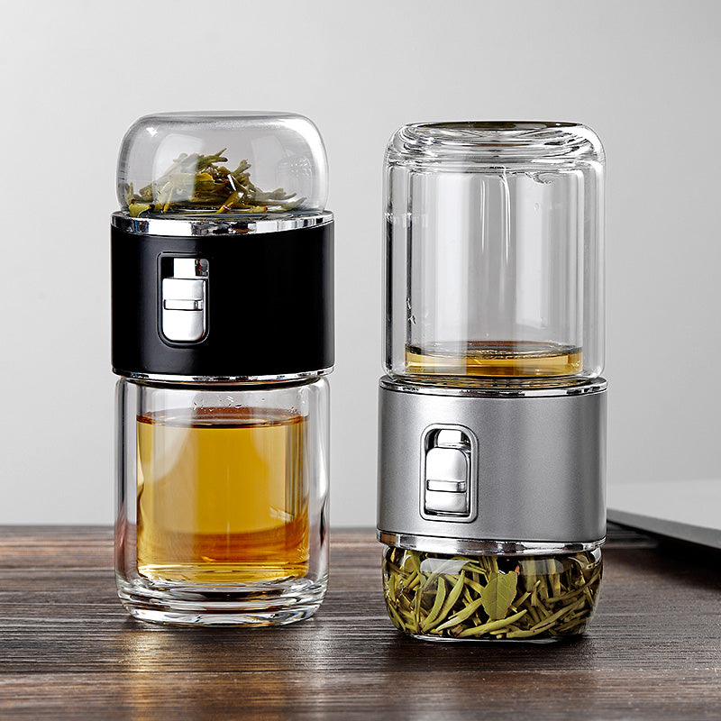 Skorter | Double Glass Tea Infuser Thermos Bottle