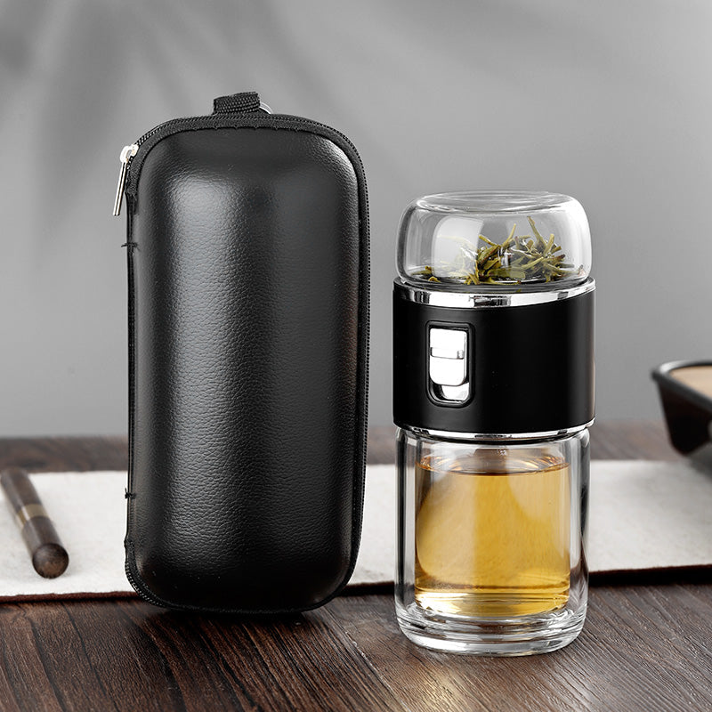 Skorter | Double Glass Tea Infuser Thermos Bottle
