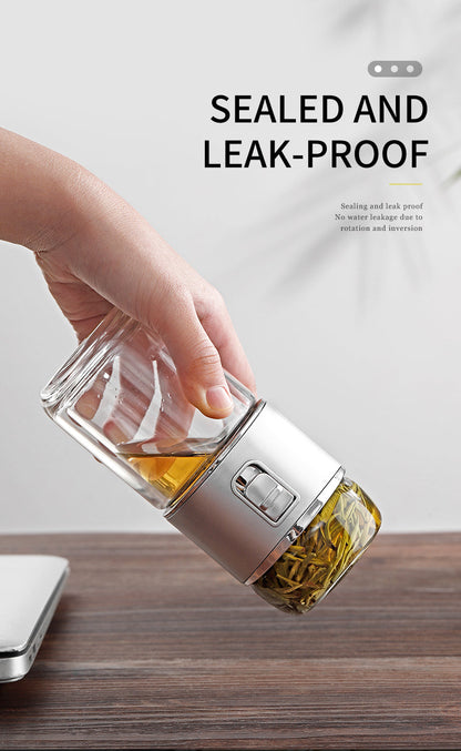 Skorter | Double Glass Tea Infuser Thermos Bottle