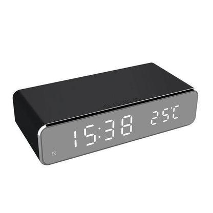 Skorter | Smart Alarm Clock Charging Station – 2-in-1 Digital Alarm Clock with Magnetic Qi Charger
