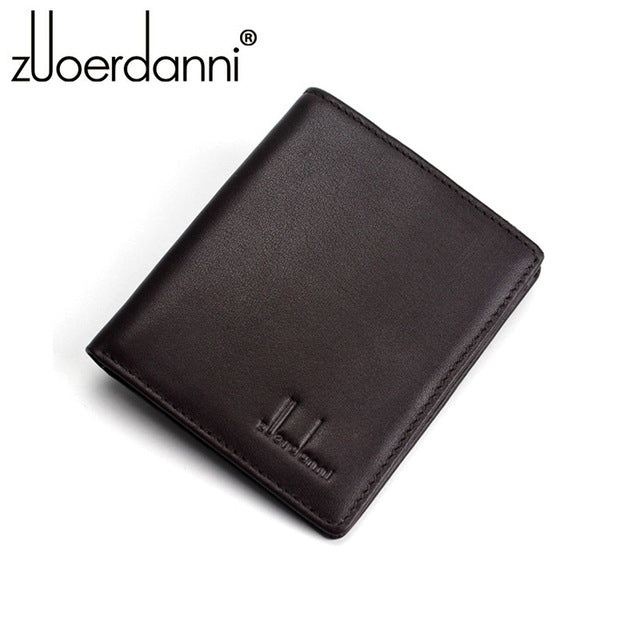 Skorter | Mens Genuine Cowhide Leather Ultra-thin Compact Handmade Wallets