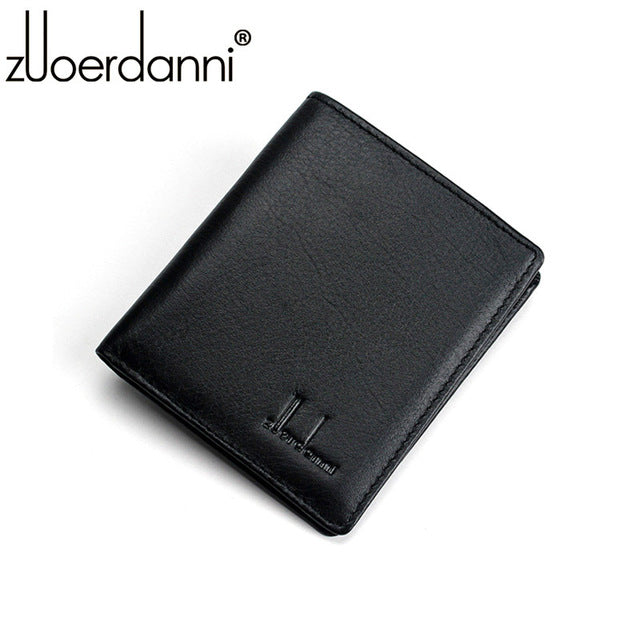 Skorter | Mens Genuine Cowhide Leather Ultra-thin Compact Handmade Wallets
