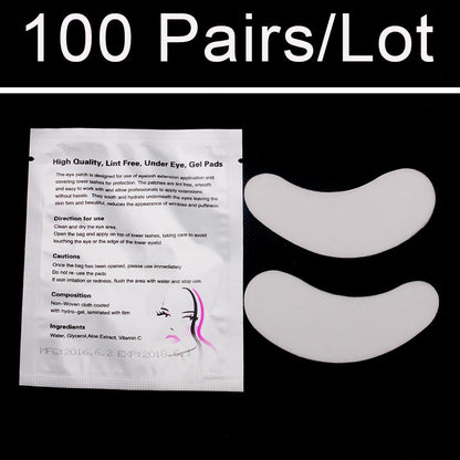 Skorter | 100 Pairs: Luxury Eye Pad for Eyelash Extensions Makeup