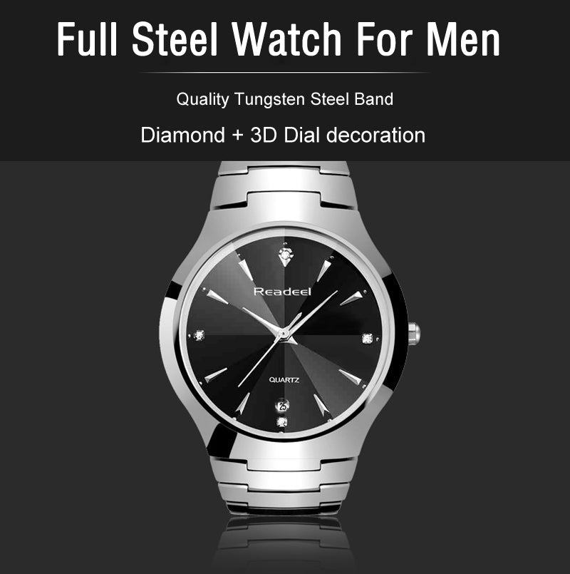 Skorter | Readeel Brand Luxury Men Watches Men Quartz Men watches top waterproof quartz clock Male stainless steel watch reloj hombre