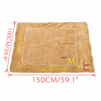 Skorter | Dog Blanket Luxury Wraps Fabric Soogan Exquisite Workmanship Ideal Blanket For Small Large Size Pets Puppy Bath Towel Cat Towel