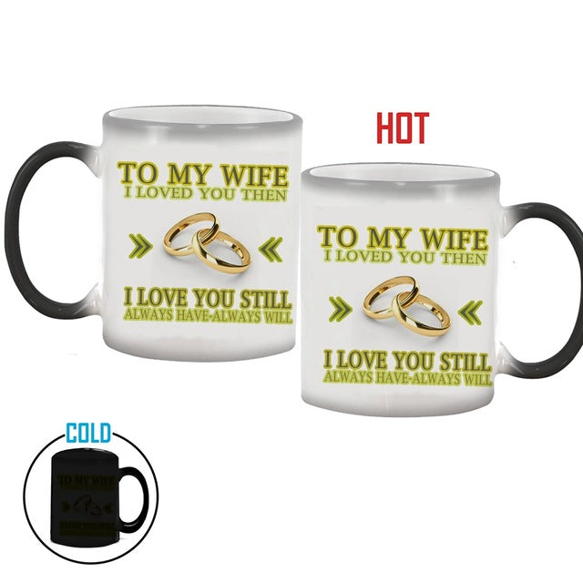 Skorter | Anniversary Gift Idea Color Changing Heat Sensitive Magical Ceramic Mug