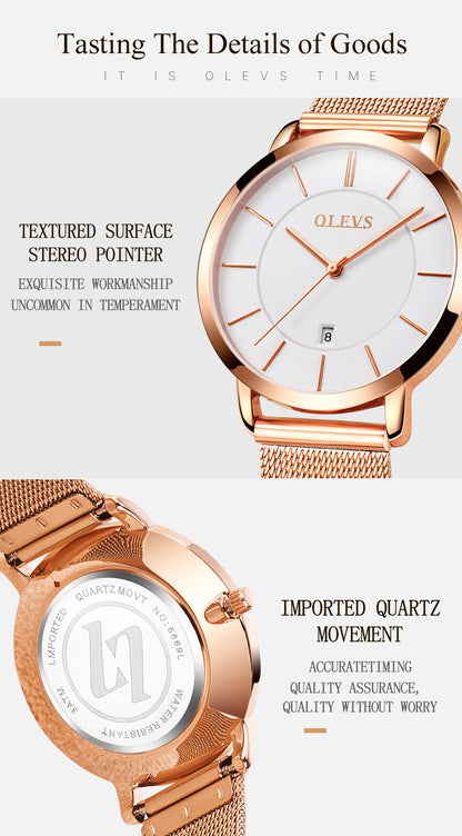 Skorter | Women's Quartz Full Steel Waterproof Watch