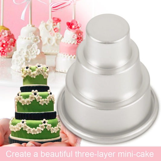 Skorter | 3-Tier Cupcake Pudding Cake Mold 5 pcs set
