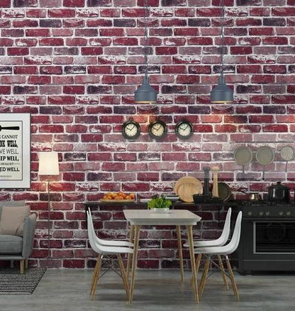 Skorter | Carter Rustic Brick Wallpaper Roll