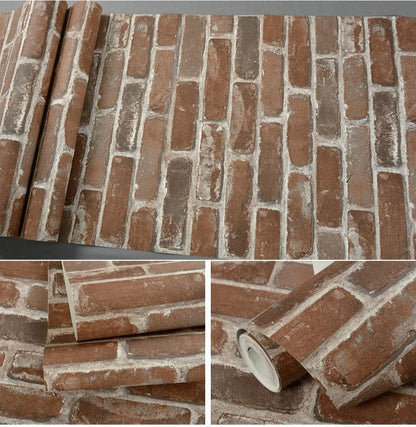 Skorter | Carter Rustic Brick Wallpaper Roll