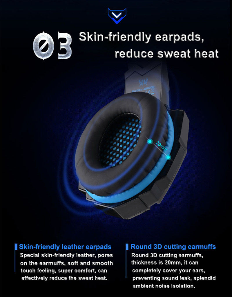 Skorter | Dragon G9300 LED Gaming Headset with Microphone