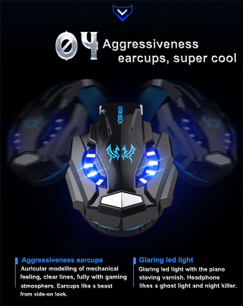 Skorter | Dragon G9300 LED-spelheadset med mikrofon