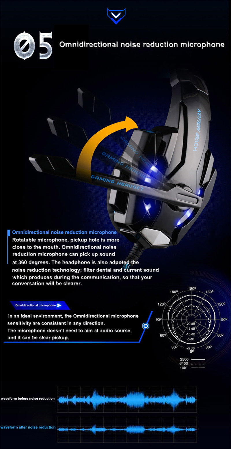 Skorter | Dragon G9300 LED Gaming Headset with Microphone