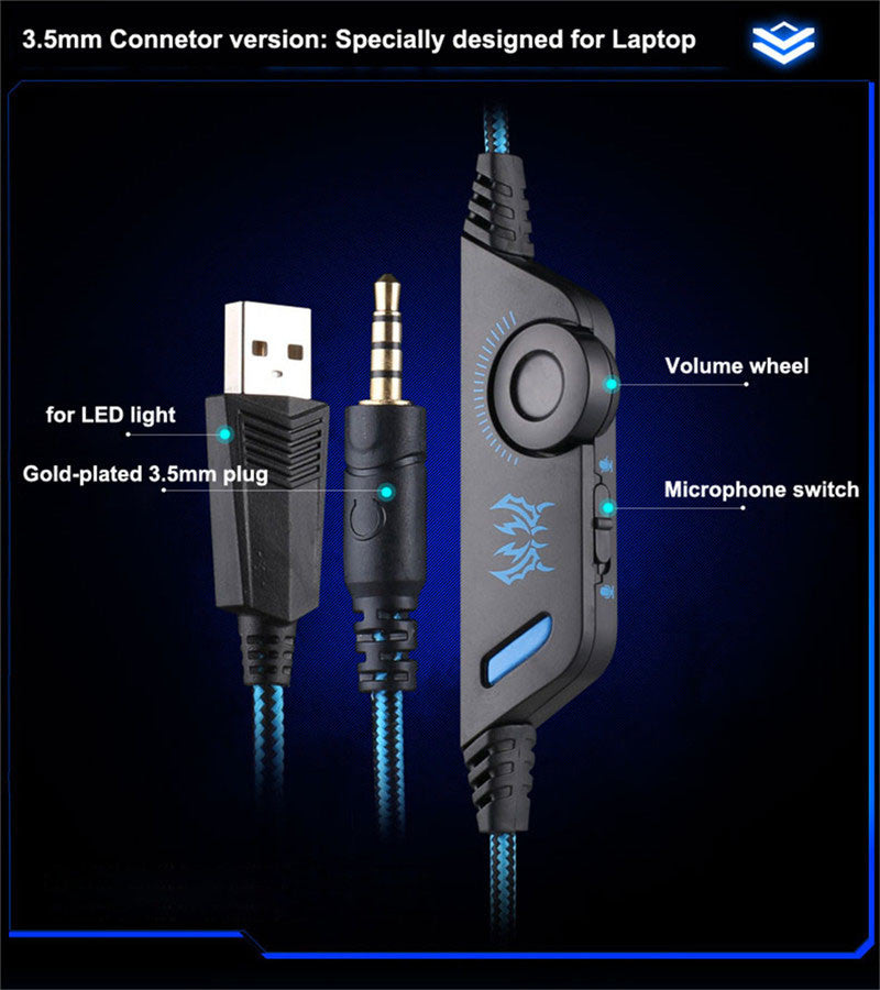 Skorter | Dragon G9300 LED Gaming Headset with Microphone