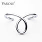 Skørter | VAROLE Simple Lines Oversized Bracelets & Bangles for Women Cuff Bangle Gold/Silver Colors Noeud Bracelet Pulseiras