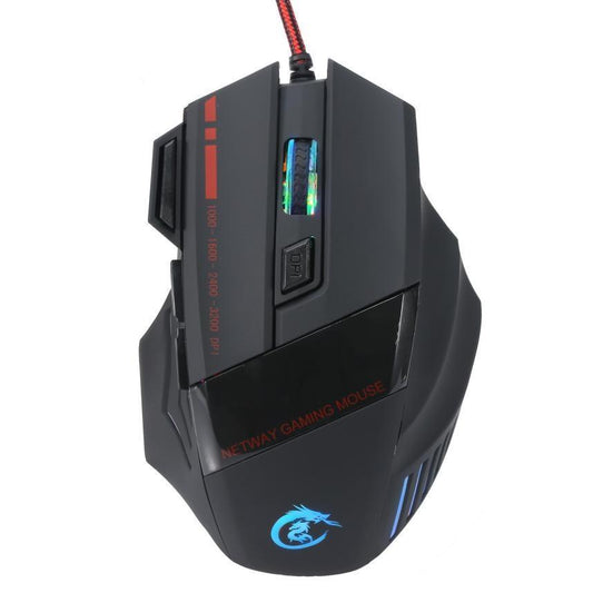 Skorter | Wired 5500 DPI 7D LED Optical Gaming Mouse