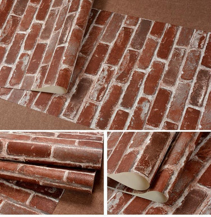 Skorter | Carter Rustic Brick Wallpaper Roll