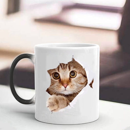 Skorter | Cute Lovely Cat Colorful Changing Ceramic Coffee Mug