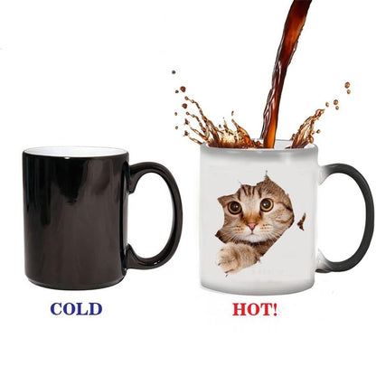 Skorter | Cute Lovely Cat Colorful Changing Ceramic Coffee Mug