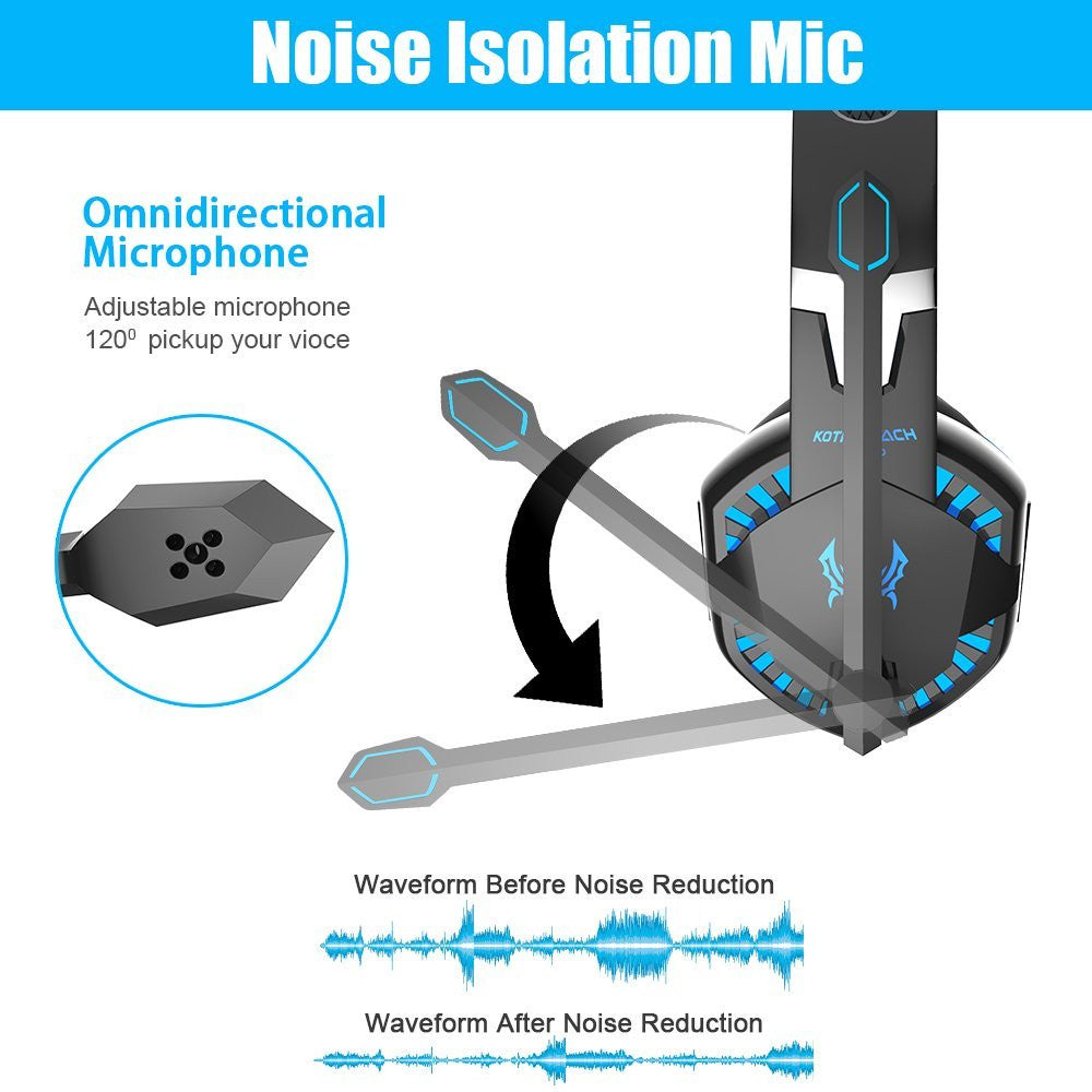 Skorter | Dragon RZ LED 3,5 mm stereo-spelhörlurar med mikrofon