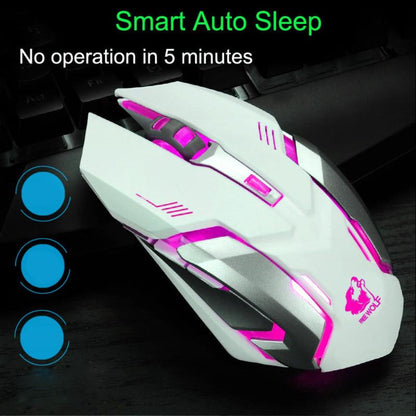 Skorter | Stealth 7 Wireless Silent LED Backlit USB Optical Gaming Mouse