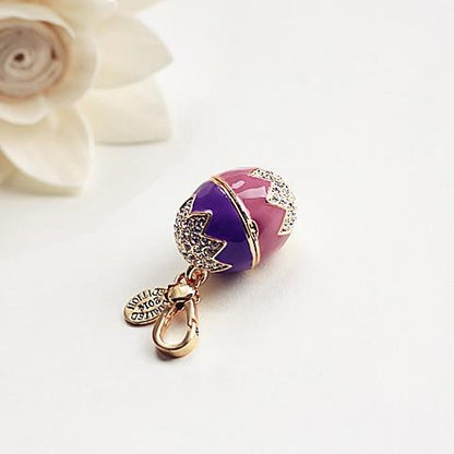 Skorter | Easter Egg Rabbit Charm Women's Handbag Zipper Keychains Movable Pendant For Girl Jewelry
