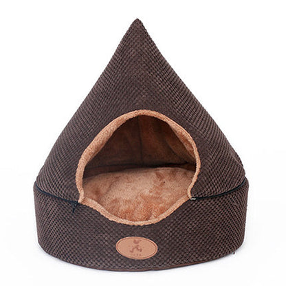 Skorter | HOOPET Pet Dog Cat Tent House All Seasons Dirt-resistant Soft Yurt Bed with Double Sided Washable Cushion