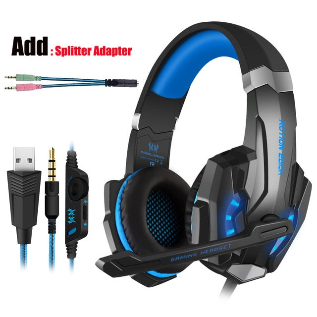Skorter | Dragon G9300 LED-spelheadset med mikrofon