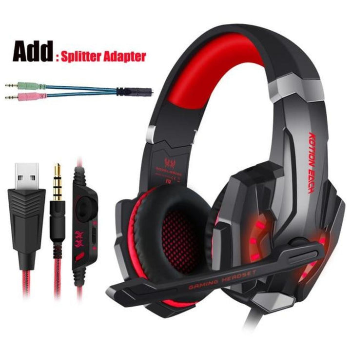 Skorter | Dragon G9300 LED-spelheadset med mikrofon