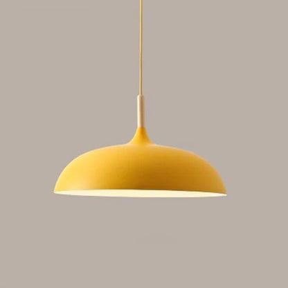 Skorter | Pendant lights made of metal and wood in delicate pastel shades