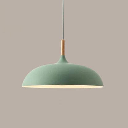 Skorter | Pendant lights made of metal and wood in delicate pastel shades