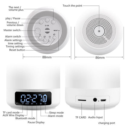 Skorter | Control Colorful LED Heavy Bass Wireless Bluetooth Speaker