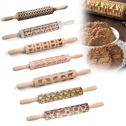Skorter | Engraved rolling pin for creative patterns