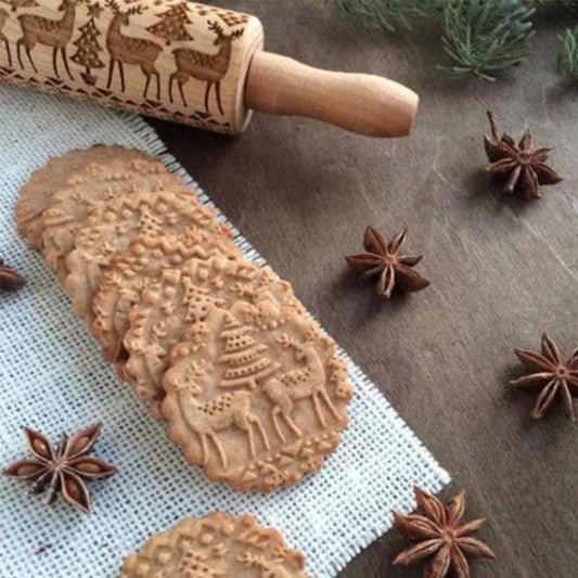 Skorter | Engraved rolling pin for creative patterns