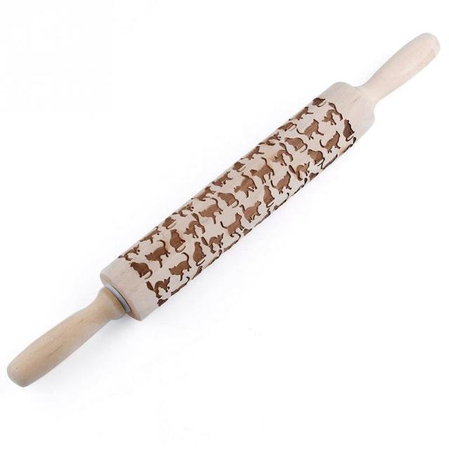 Skorter | Engraved rolling pin for creative patterns