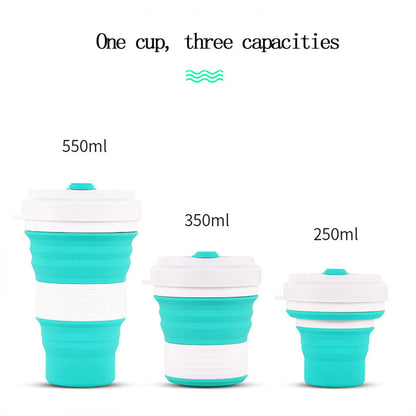 Skorter | Expandable Silicone Travel Coffee Cup
