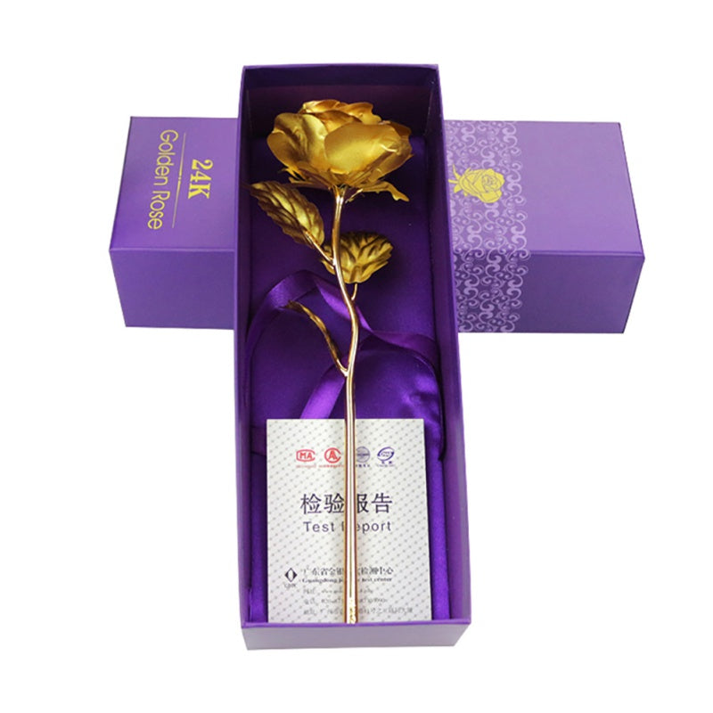Skorter | 24k gold-plated rose | Including certificate and luxurious gift box