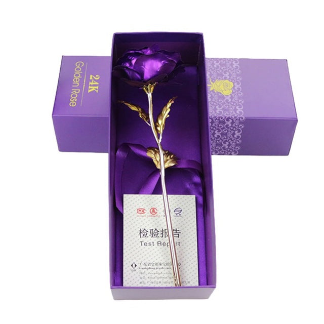 Skorter | 24k gold-plated rose | Including certificate and luxurious gift box