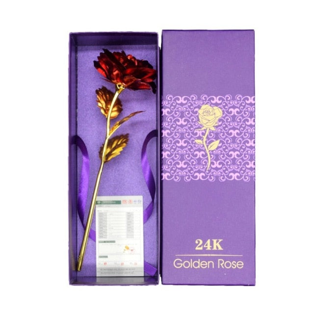 Skorter | 24k gold-plated rose | Including certificate and luxurious gift box