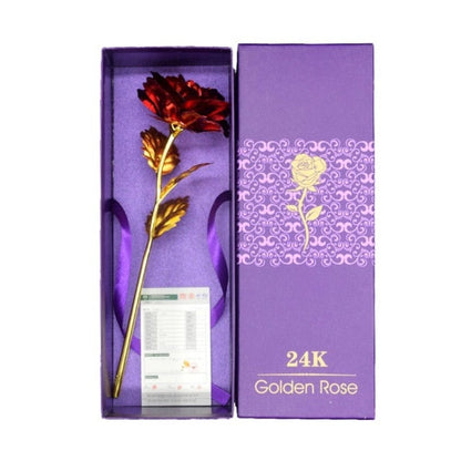 Skorter | 24k gold-plated rose | Including certificate and luxurious gift box