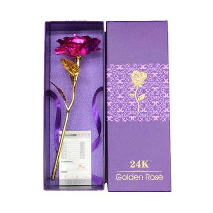 Skorter | 24k gold-plated rose | Including certificate and luxurious gift box