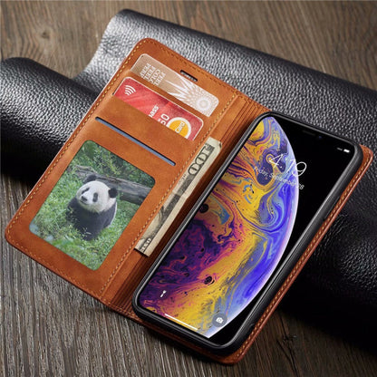 Skorter | Flip Wallet Card Holder Magnetic Case For iPhones X to iPhone 14 Series