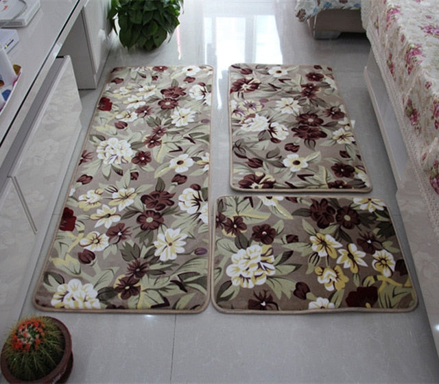 Skorter | 3 PC Soft Non-Slip Bath Mat Set