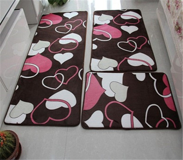 Skorter | 3 PC Soft Non-Slip Bath Mat Set