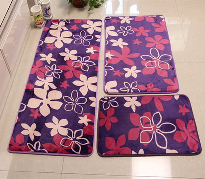 Skorter | 3 PC Soft Non-Slip Bath Mat Set