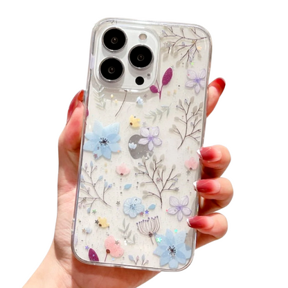 Skorter | Flowers Sparkly Case for iPhone