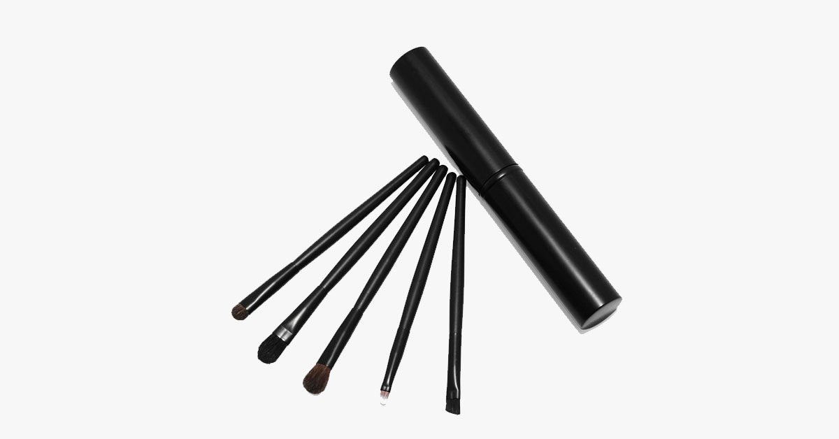 Skorter | 5-piece professional eyeshadow brush set, perfect for blending eyeshadow - soft bristles provide you with professional results!